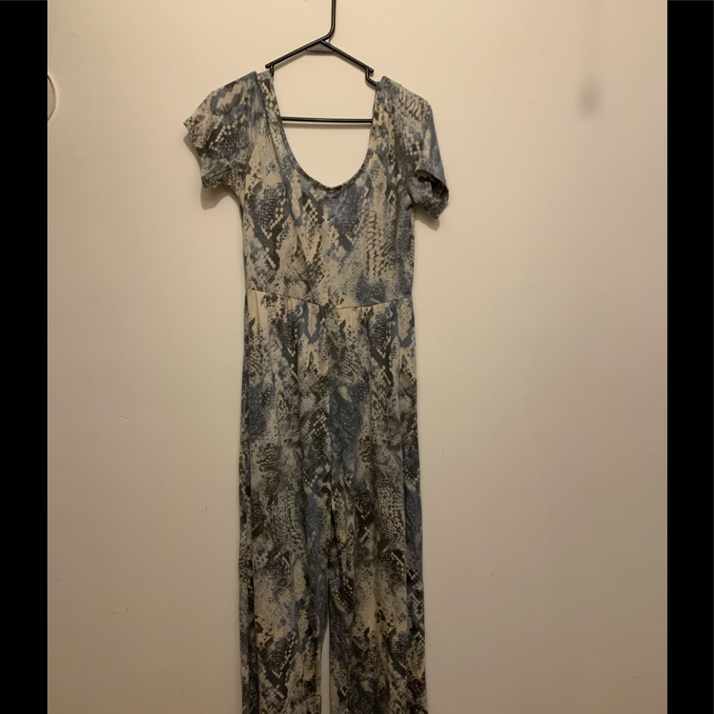 Snake print jumpsuit